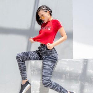 Quần rằn ri jogger nữ: KenWomen Army jogger Sep