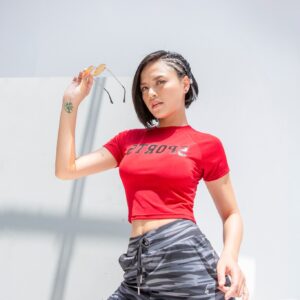 Quần rằn ri jogger nữ: KenWomen Army jogger Sep