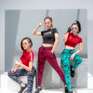 Quần rằn ri jogger nữ: KenWomen Army jogger Sep