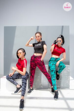 Quần rằn ri jogger nữ: KenWomen Army jogger Sep